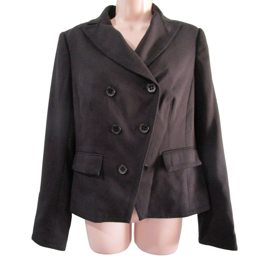 Magaschoni Collection Grosgrain Trim Six Button Short Tux Style Ladies No Sz Tag